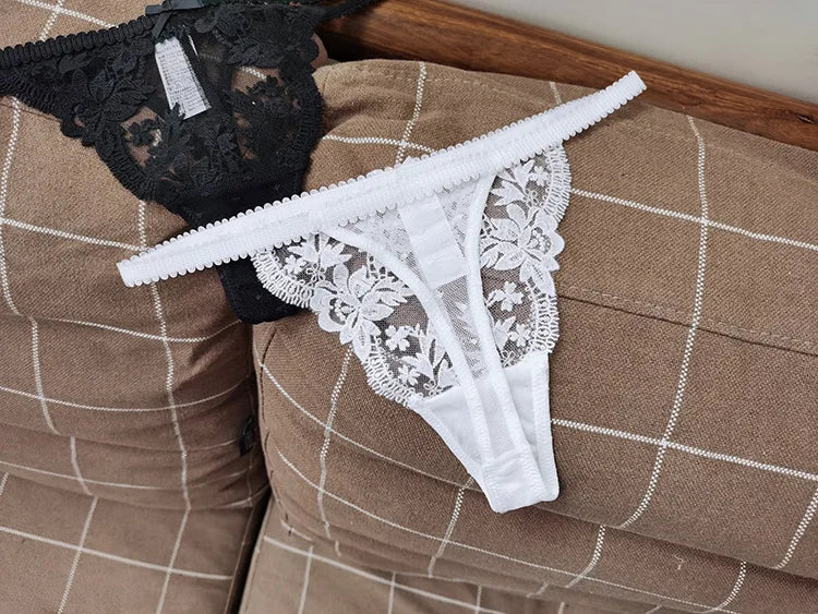 Lace Thong Panties – Women's Seamless Breathable G-String Underwear (S–XL)