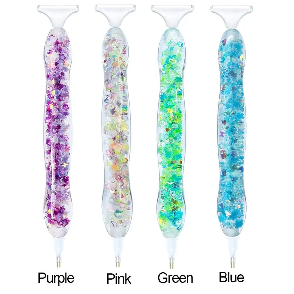 Luminous Diamond Painting Drill Pen – Cross Stitch Embroidery Point Drill Pen with Replacement Tips