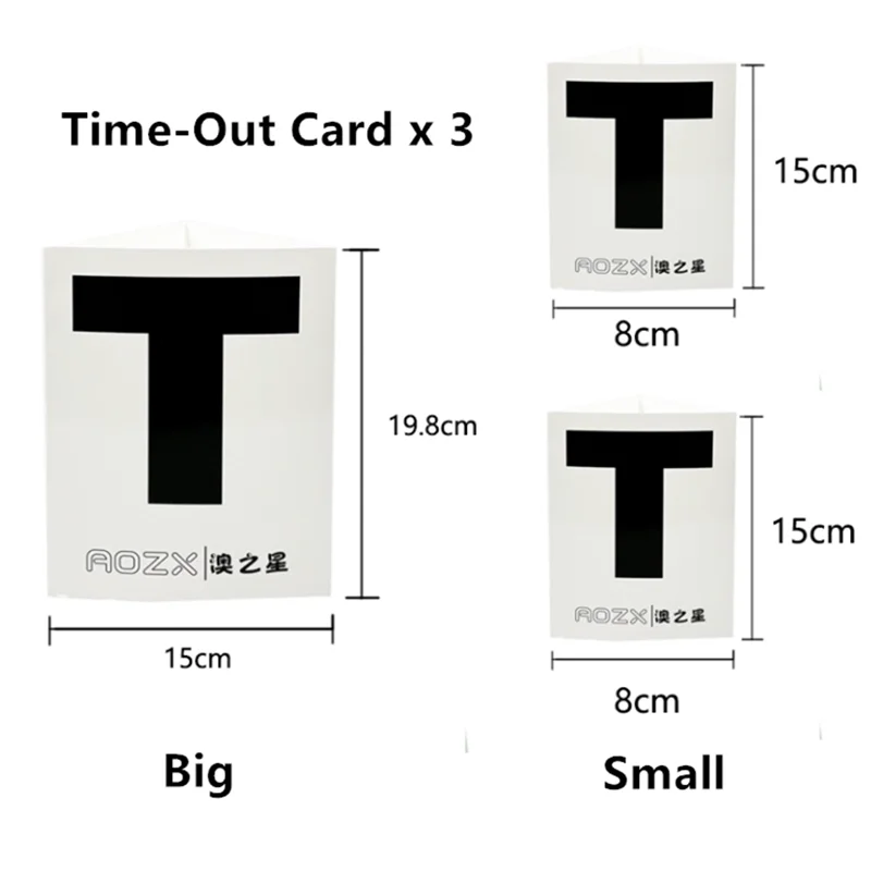 Complete Set of Table Tennis Umpire's Kit,Includes Ruler, Time--out Cards, Penalty Cards, Net Rubber Measuring Cards, Side Toss