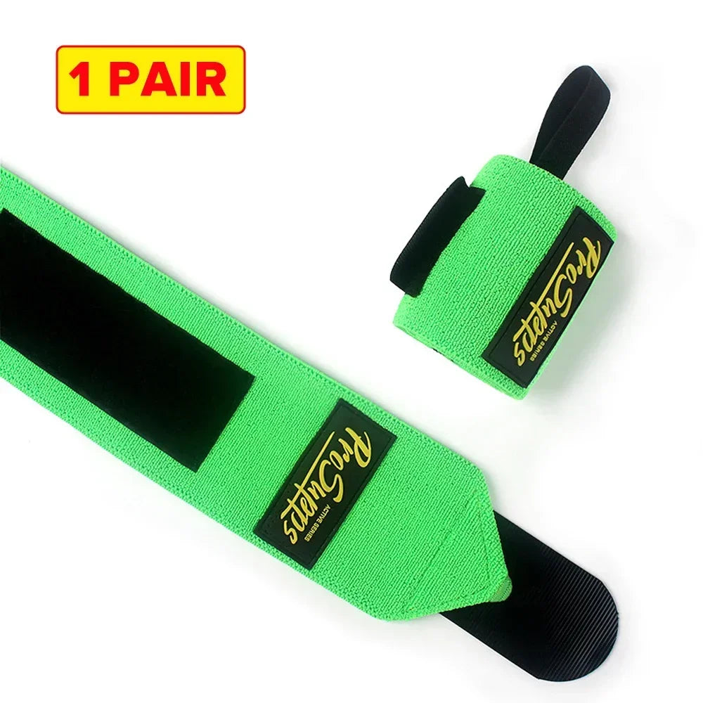 Gym Wrist Support Straps – Breathable Wristbands for Fitness, Weightlifting & Sports (1 Pair)