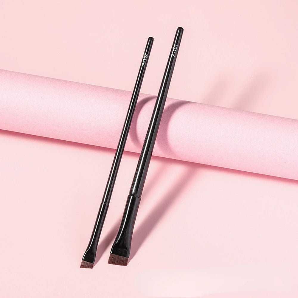 Eyebrow & Eyeliner Brush Set – Professional Flat Blade Contour & Liner Brow Tools