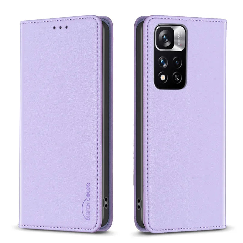 Luxury Leather Flip Phone Case for Xiaomi – Premium Wallet Cover with Card Slots