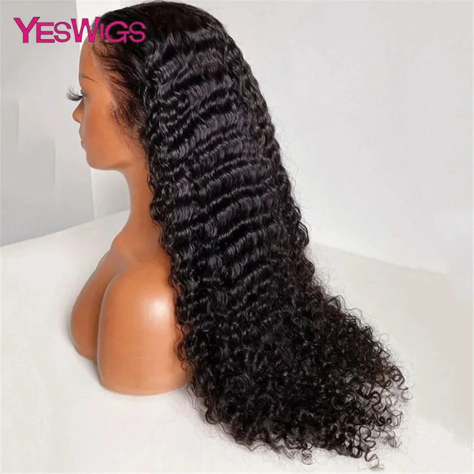 HD 13x6 Deep Curly Lace Front Human Hair Wigs On Sale Vietnamese 30 36 Inch Water Wave Glueless Lace Frontal Wig Raw Human Hair