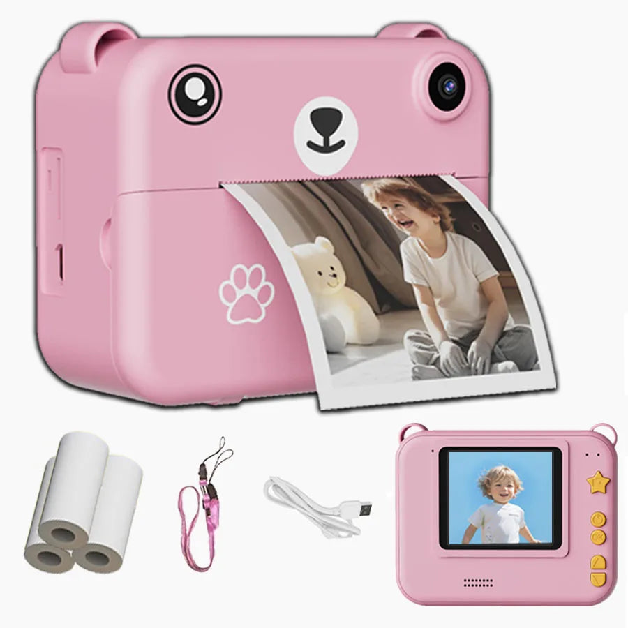 Kids Digital Camera – 1080P HD Instant Print Photo with Video Recorder & Mini Thermal Printer