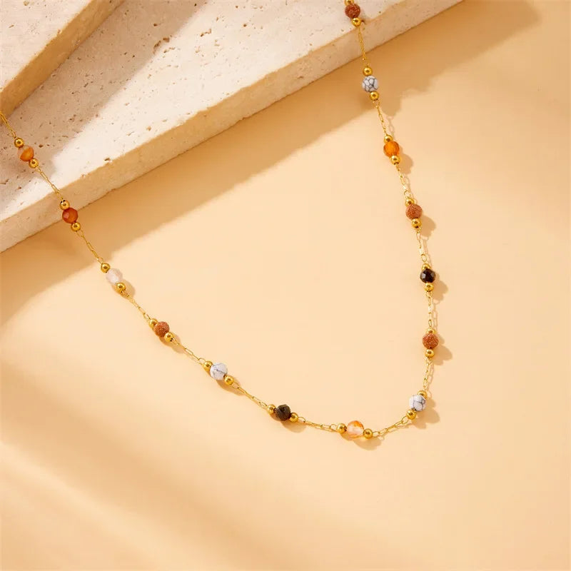 Personalized And Creative Color Bead Women's Bracelet Women's Retro Fashion Thin Bracelet Jewelry Gift