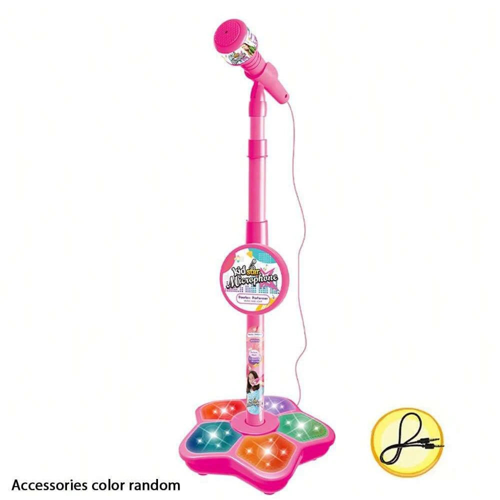 Kids Karaoke Microphone Stand – Portable Children's Electronic Karaoke Machine for Parties