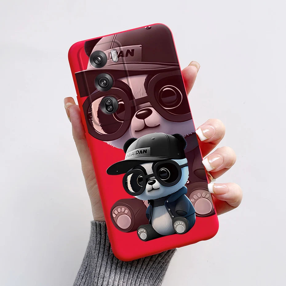 OPPO Reno 12 Pro 5G Phone Case – Cute Rabbit & Panda Soft Silicone Cover (CPH2629)