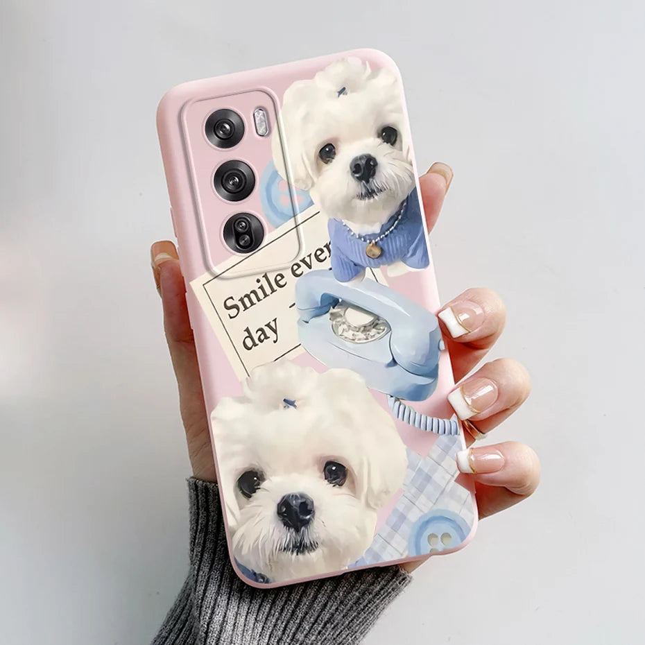 OPPO Reno 12 Pro 5G Phone Case – Cute Rabbit & Panda Soft Silicone Cover (CPH2629)