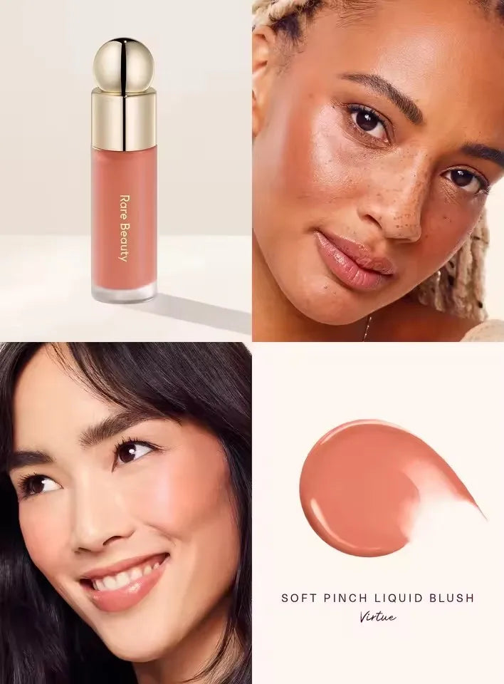 Rare Beauty Creamy Powder Blush – Soft Focus Luminous Glow Buildable Pigment