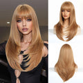 EASIHAIR Black With Green Cosplay Synthetic Wigs for Women Long Straight Middle Part Wig Natural Hair Party Daily Heat Resistant