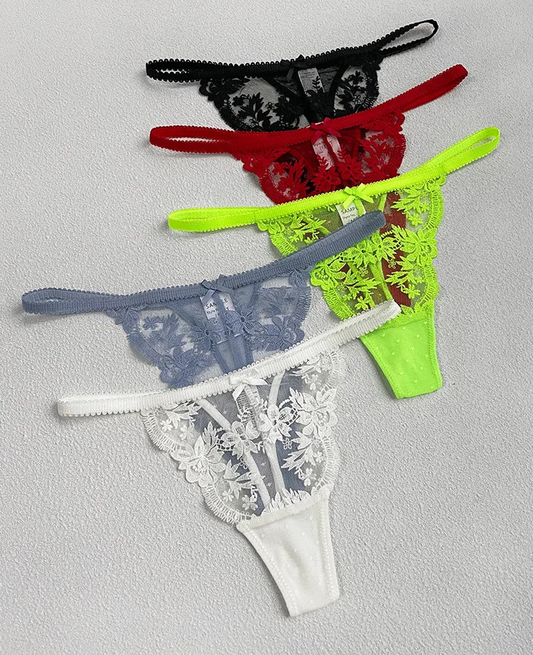 Lace Thong Panties – Women's Seamless Breathable G-String Underwear (S–XL)