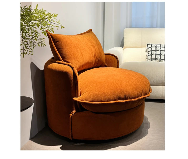 European Luxury Living Room Sofa – Upholstered Round Cute Eclectic Corner Sofa