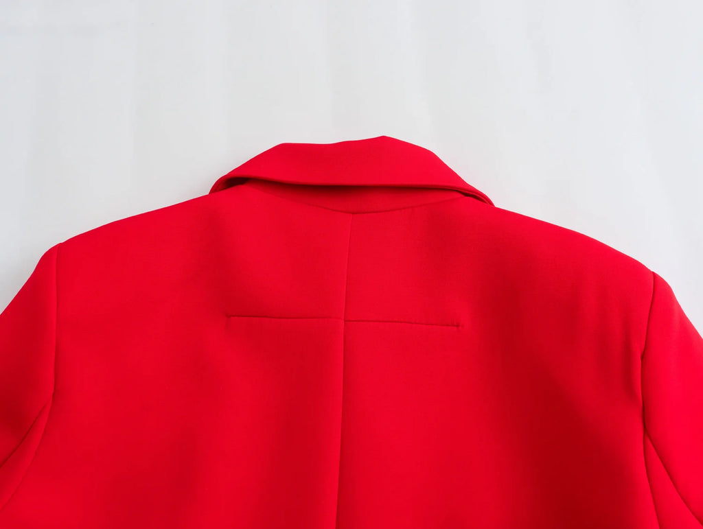 HH Women Fashion Solid Jacket High Street Long Sleeve Covered Button Female Coat With Pocket 2024 Autumn Office Lady Outwear