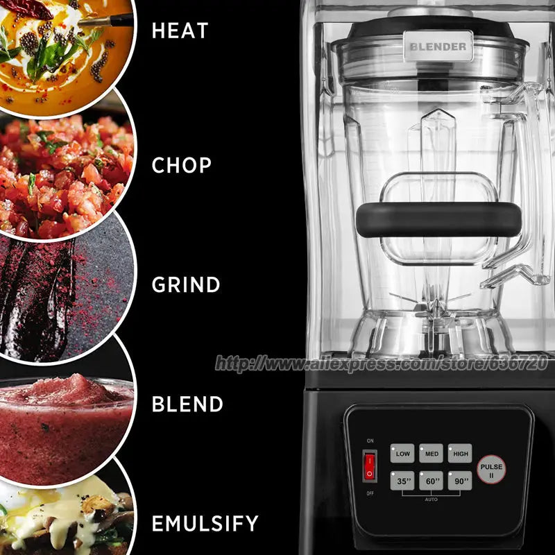 G7500C Commercial Blender – 2800W High-Power Professional Kitchen Blender