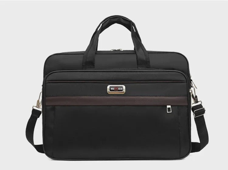 Oxford Cloth Laptop Bags Men Large Capacity Briefcase Business Travel Shoulder Pouch