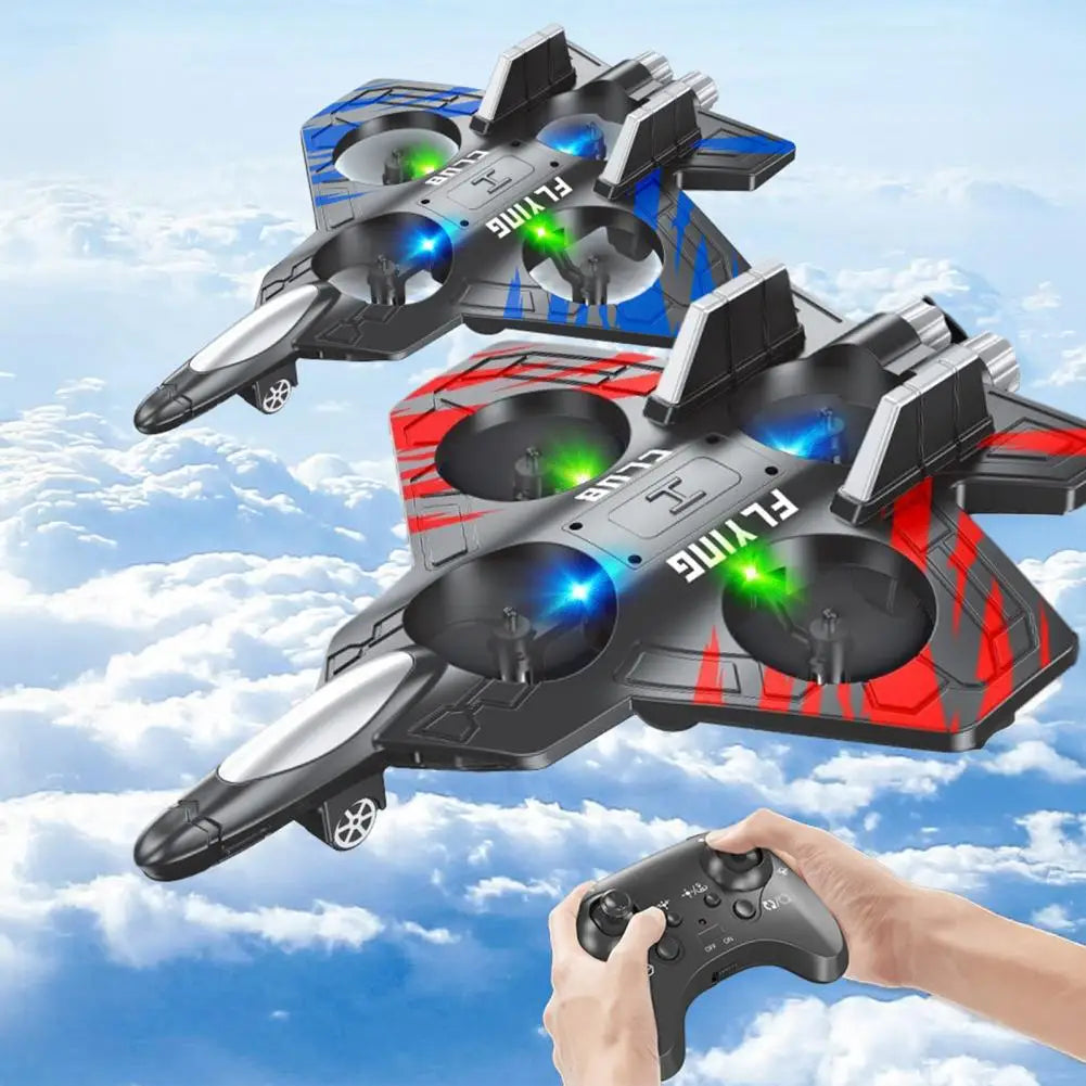 Remote Control Airplane Toy – 360° Stunt Flip Mini EPP Foam Fighter Jet for Kids & Adults (2.4GHz)