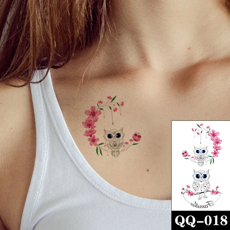 Sexy Red Lips Water Transfer Tattoo – Waterproof Body Art 10.5x6cm