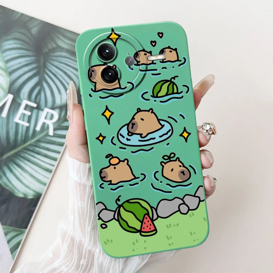 Xiaomi Poco F7 Ultra / F7 Pro Phone Case – Cute Cat & Panda Soft Silicone Shockproof Cover
