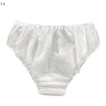 Disposable Underwear – 10-Pack White Double-Woven Underpants for Travel, Hospital & Postpartum