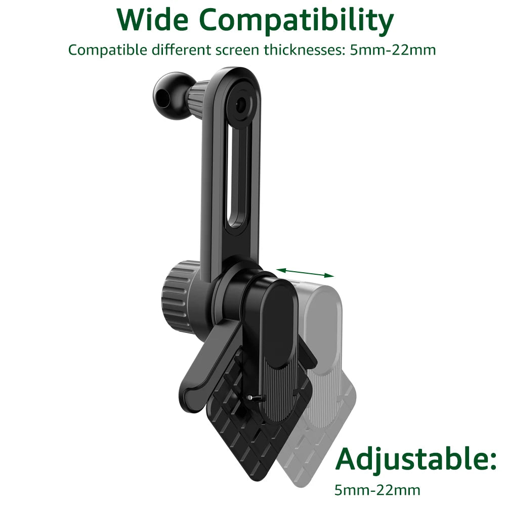 Car Display Screen Mobile Phone Stand Base with Extension Rod Universal 17mm Ball Head Car Phone Holder Fixed Base for Tesla 3/Y
