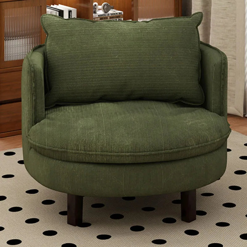 Single Convertible Curved Sofa – Hallway & Balcony Pouf Lounge Chair