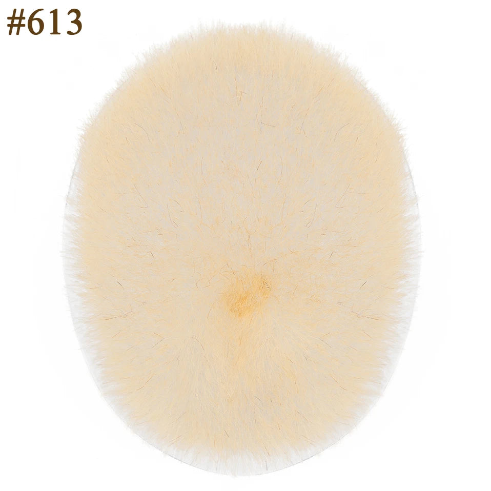 Men's Buzz Cut Toupee | 100% Human Hair | Super Thin PU Skin Base | Natural Black & Blonde