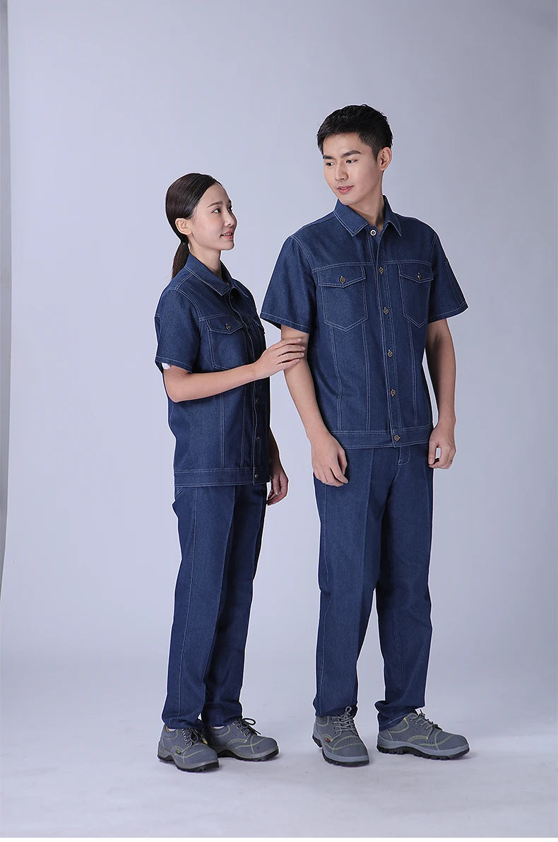 Working Clothes For Men Men's Overalls Work Wear Clothing Overalls Workwear Workshop Uniforms Mechanic Man Print Logo