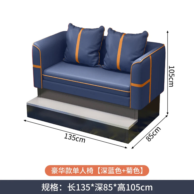 Economic Lounge Double Sofa – Luxury Minimalist Elegant Cushion Sofa for Living Room