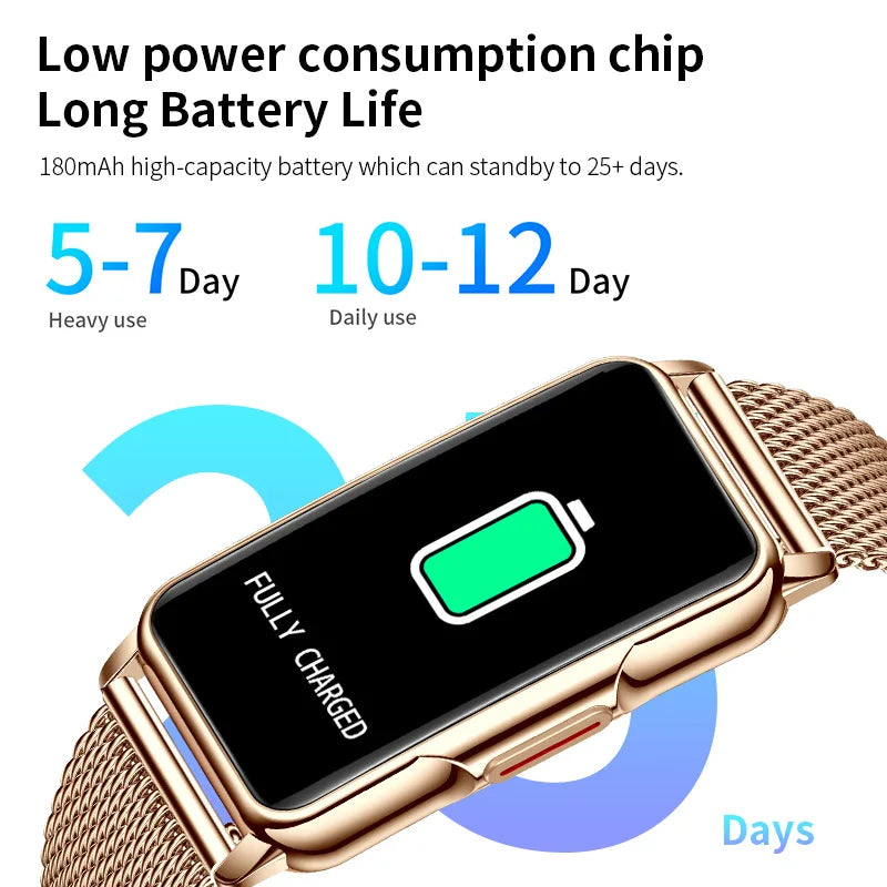 LIGE Women's Smartwatch – 1.47" Bluetooth Fitness Bracelet with Blood Oxygen & Sleep Monitor