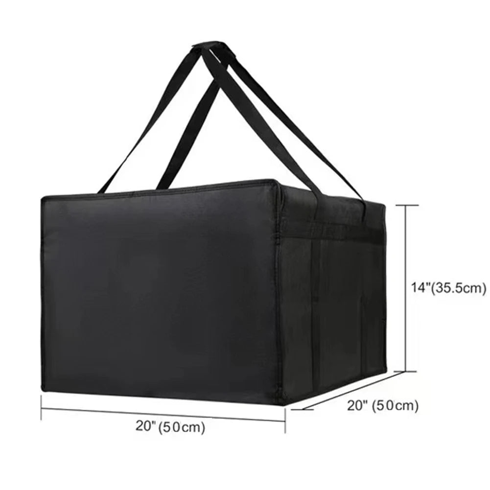 1pc Pizza Delivery Bag Non-woven Fabric Insulated Pizza Delivery Bags Grocery Food Bag Portable Bag Replacement Parts