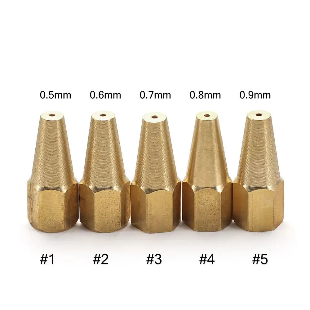 Gas Brazing Torch Nozzle H01-2 – 5-Pack Professional Welding Torch Tips