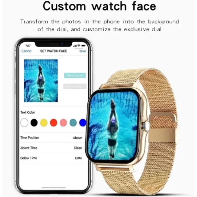 Bluetooth Call Smartwatch – 1.83" Sports Fitness Watch for Android & iOS