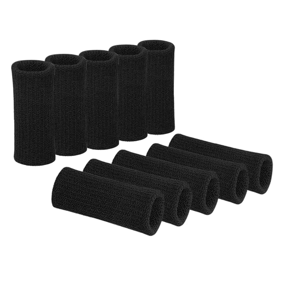 Finger Protection Sleeves – 10-Pack Elastic Support for Basketball, Gym & Sports