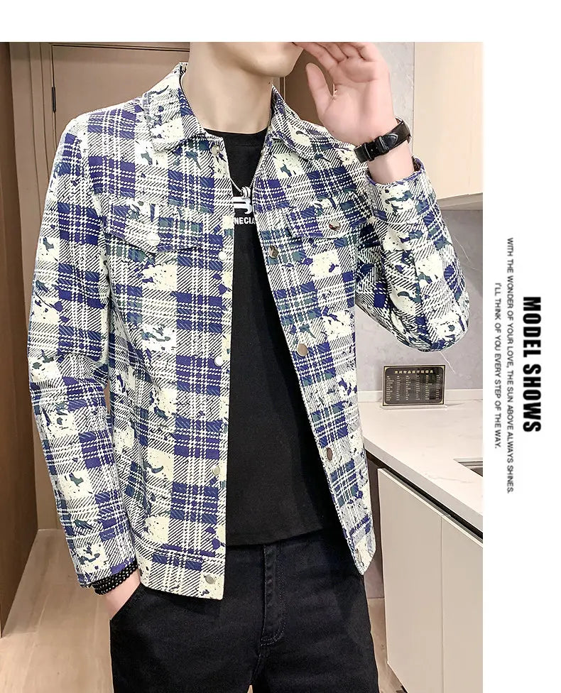 Men's Short Wool Blend Jacket – Thickened Warm Business Streetwear Overcoat