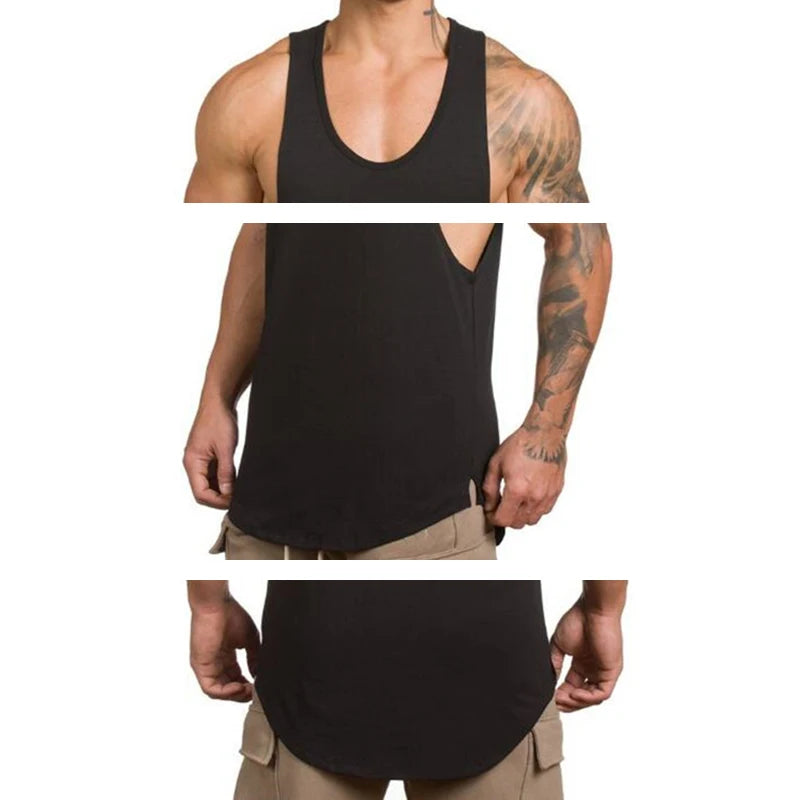 Men's Bodybuilding Gym Stringer Tank Top – Muscle Fit Workout Vest