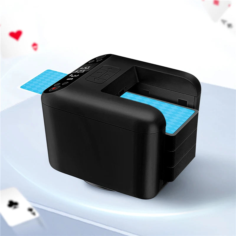 3 Decks Poker Playing Card Dealing Machine 360° Rotating Automatic Card Dealer Smart Dispenser Rechargeable 5000mAh
