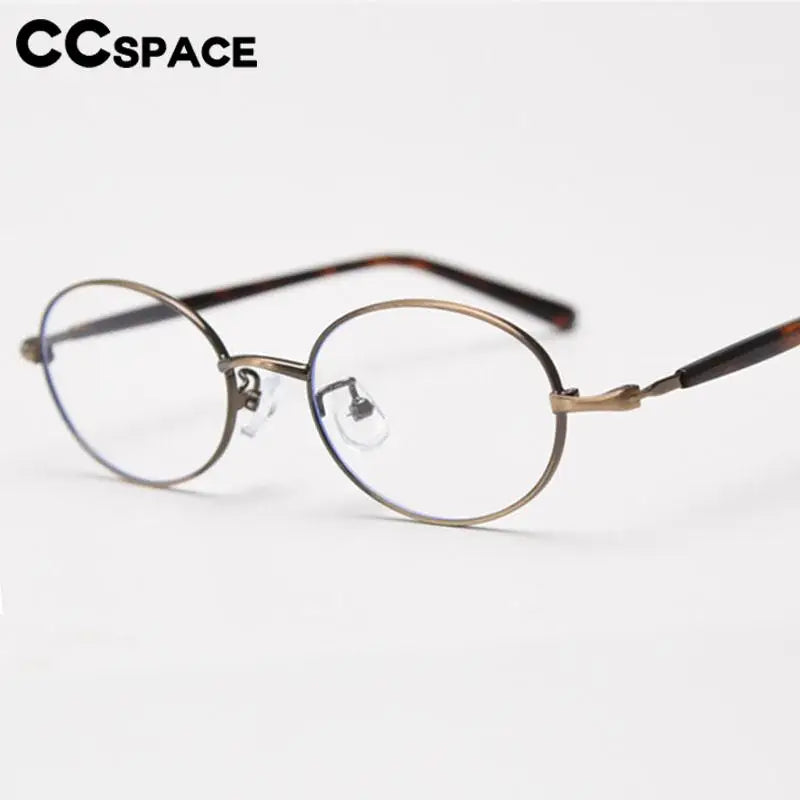 Oval Metal Spectacles Frames – Lightweight Eyeglass Frames for Men & Women