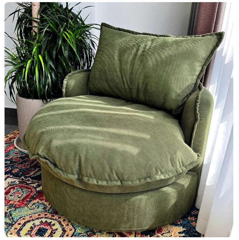 European Luxury Living Room Sofa – Upholstered Round Cute Eclectic Corner Sofa