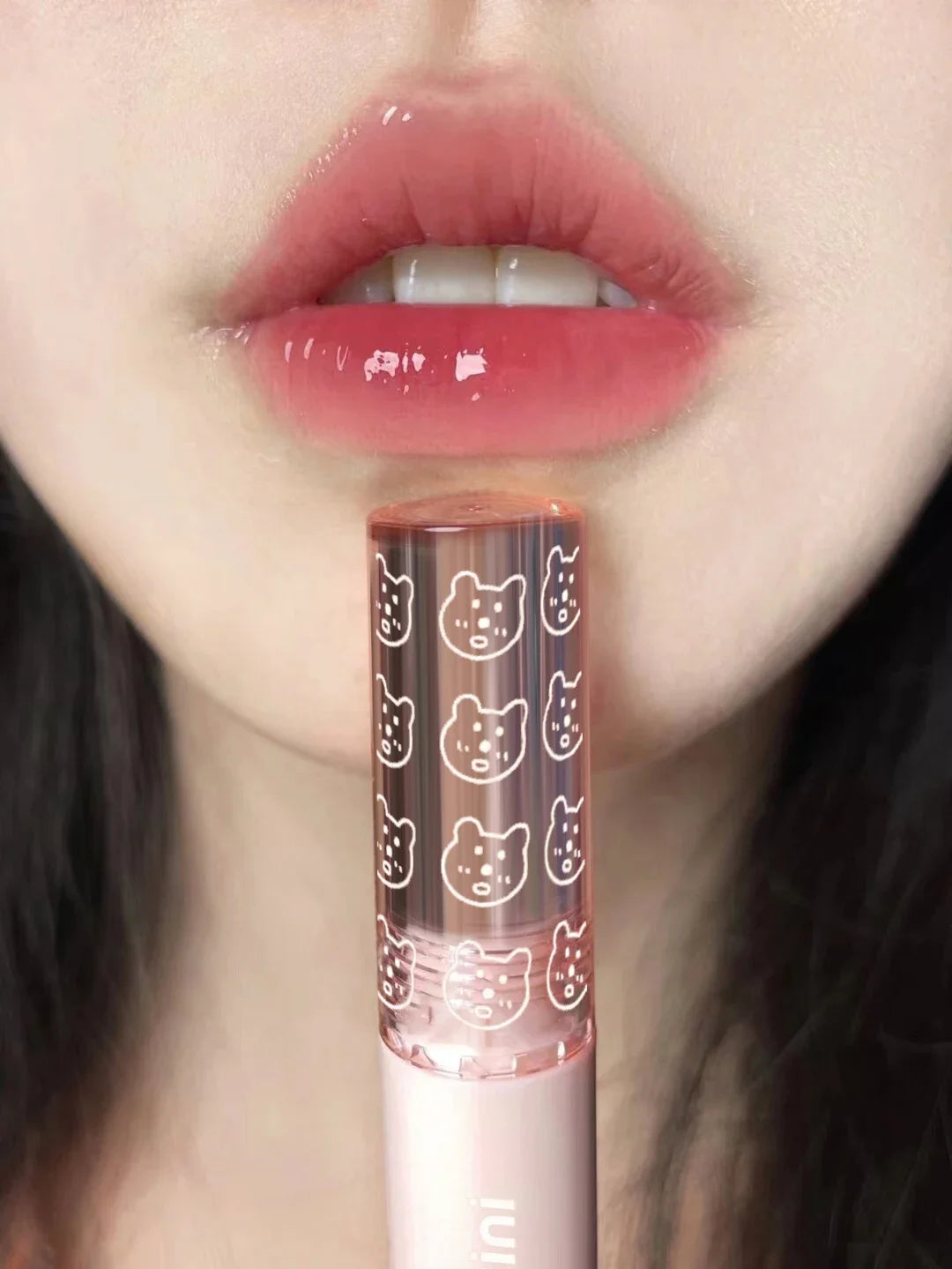 Cherry Pink Mirror Water Lip Gloss Lip Glaze Transparent Glass Lip Oil Waterproof Liquid Lipstick Nude Brown Clear Tint Makeup