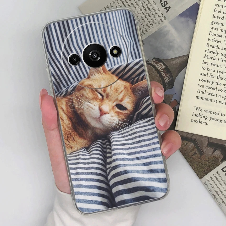 Xiaomi Redmi A3 Phone Case – Butterfly Coloured Drawing Back Cover with Screen Protector