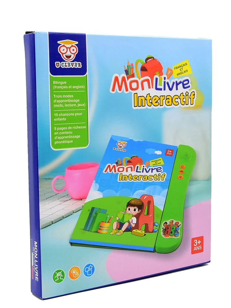 Kids Talking Book – French & English Interactive Early Education Language Learning Toy