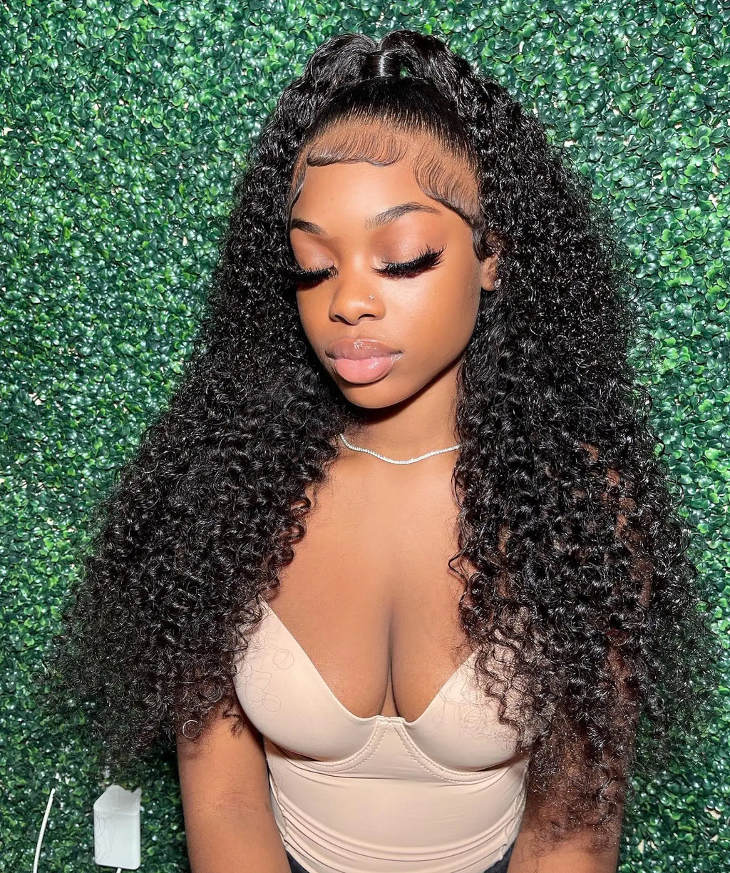 250% Wate Wave 13x6 HD Lace Frontal Wig Curly Human Hair Wigs Deep Wave Lace Front Wig Wear Go Glueless 4x4 HD Lace Closure Wig