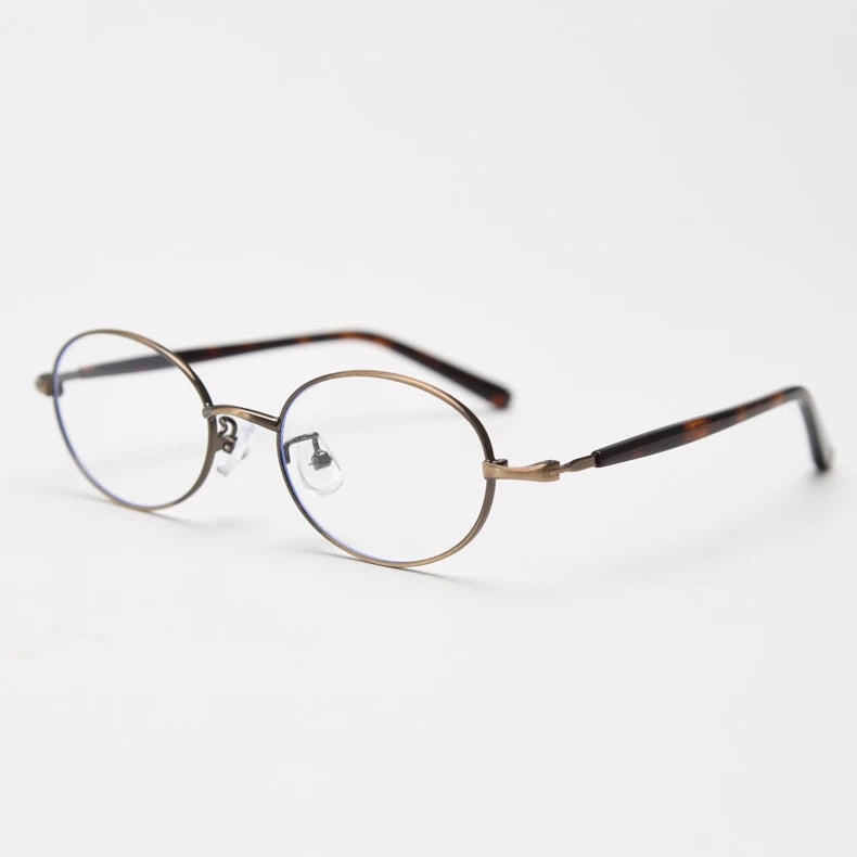 Oval Metal Spectacles Frames – Lightweight Eyeglass Frames for Men & Women