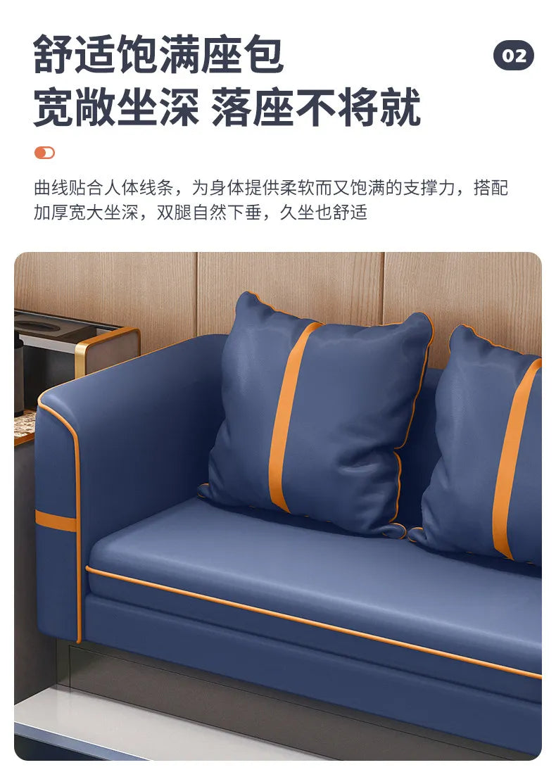 Economic Lounge Double Sofa – Luxury Minimalist Elegant Cushion Sofa for Living Room