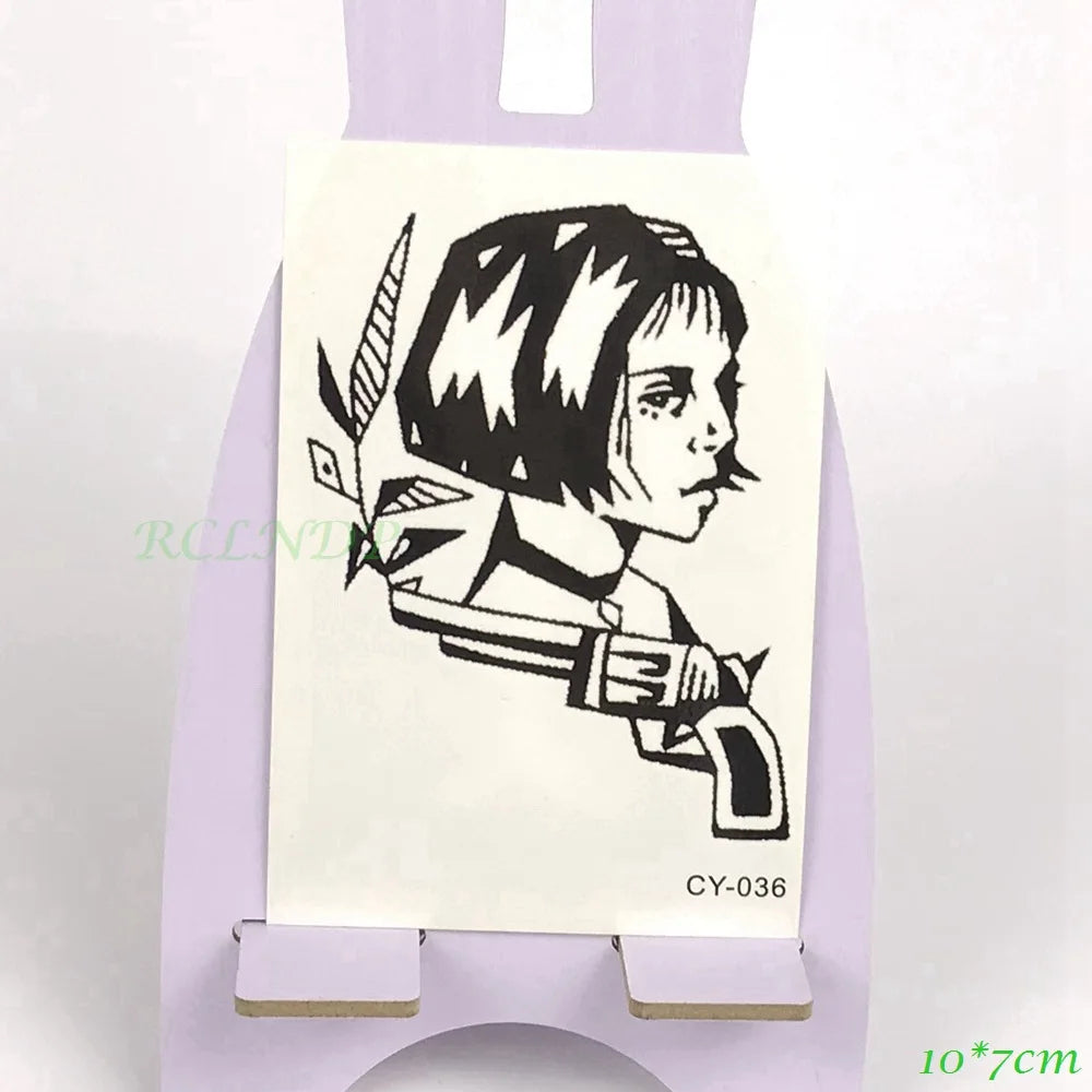 Anime Fire Flame Temporary Tattoo – Waterproof Flash Tattoo for Kids, Men & Women