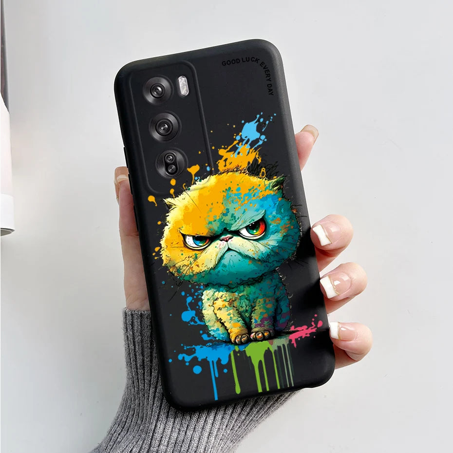 OPPO Reno 12 Pro 5G Phone Case – Cute Rabbit & Panda Soft Silicone Cover (CPH2629)