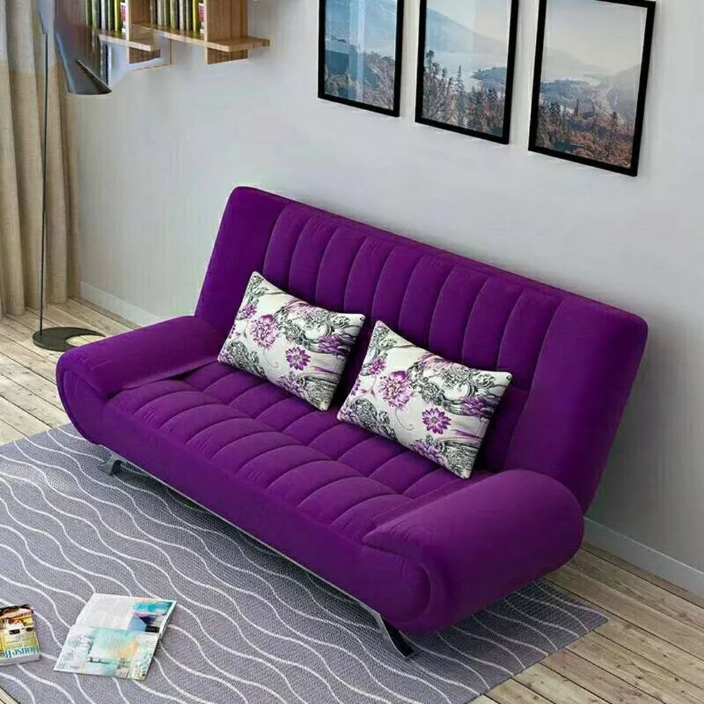 PU Leather Foldable Sofa Bed – Modern Office & Living Room Convertible Sofa