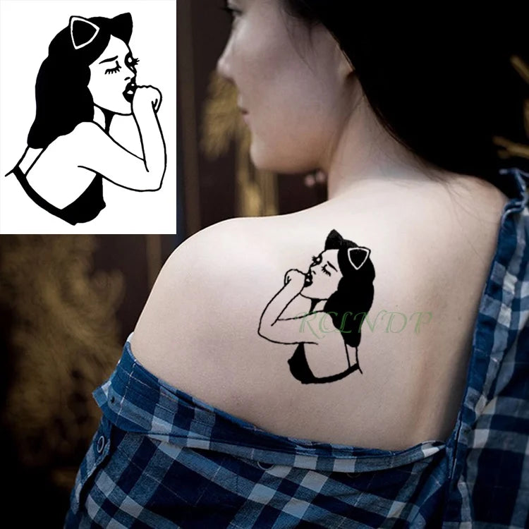 Anime Fire Flame Temporary Tattoo – Waterproof Flash Tattoo for Kids, Men & Women