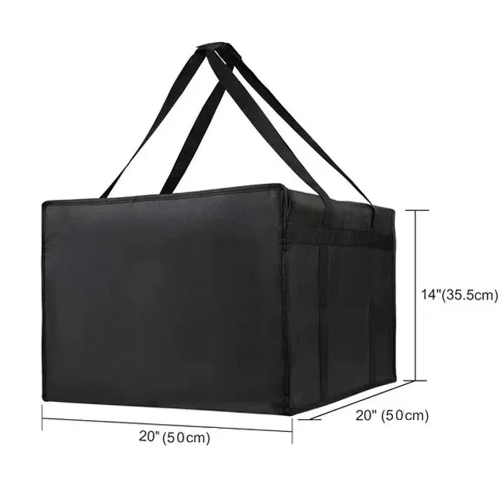 1pc Pizza Delivery Bag Non-woven Fabric Insulated Pizza Delivery Bags Grocery Food Bag Portable Bag Replacement Parts