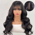 TOP Line 3x1 Middle Part Lace Wigs with Bangs Body Wave 100% Human Hair Wig Cheap Wig Brazilian Remy Bob Wigs For Black Women